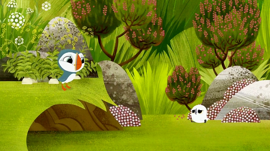 انیمیشن صخره پافین ها Puffin Rock - فصل 2 قسمت 3 ( 7 تا 9 )